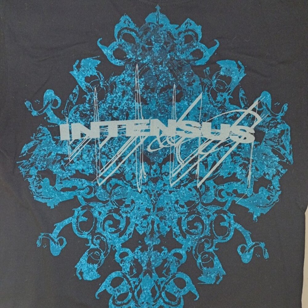 Intensus Metal Blade Records Adult Medium Shirt EUC Black Worn Once hardcore